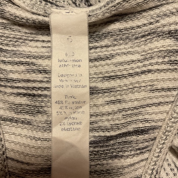 Lululemon Women’s Essential Tank Top Tiger Space Dye Black/White - Picture 6 of 7